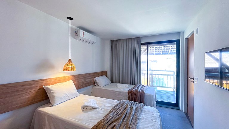 Bangalô c/ Piscina Privativa - 04 Suítes - Carneiros Atlânti