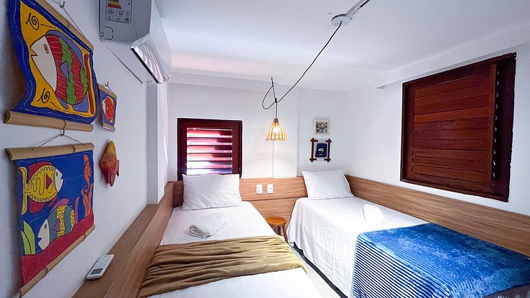 Bangalô c/ Piscina Privativa - 04 Suítes - Carneiros Atlânti