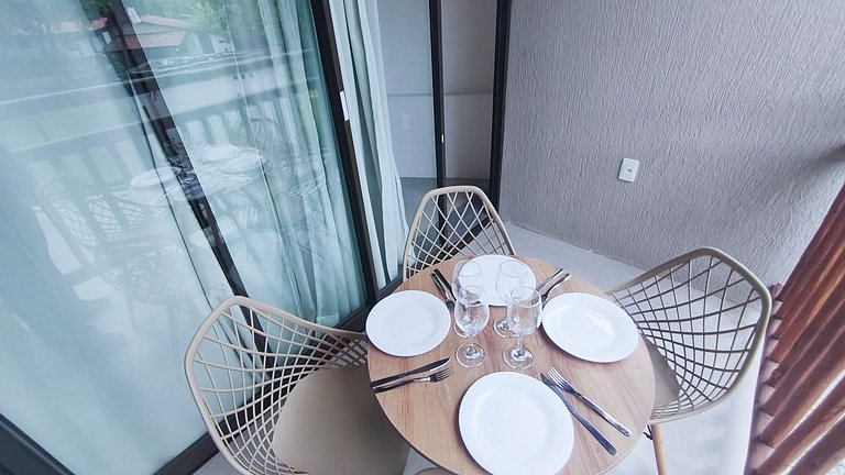 Studio no Carneiros Atlântico - Pé na areia - Melhor Localiz