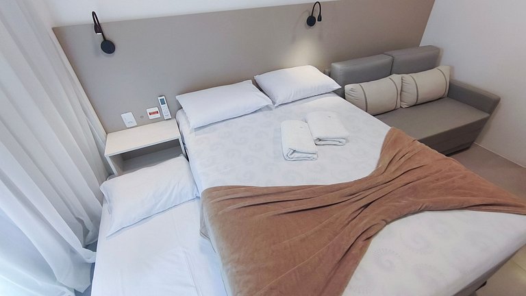 Carneiros | Studio Condomínio Pé na Areia (D113)