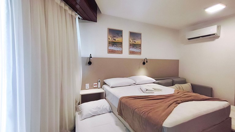 Carneiros | Studio Condomínio Pé na Areia (D113)