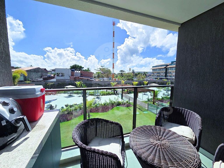 Studio em Resort | Vista Piscina (A06-3)