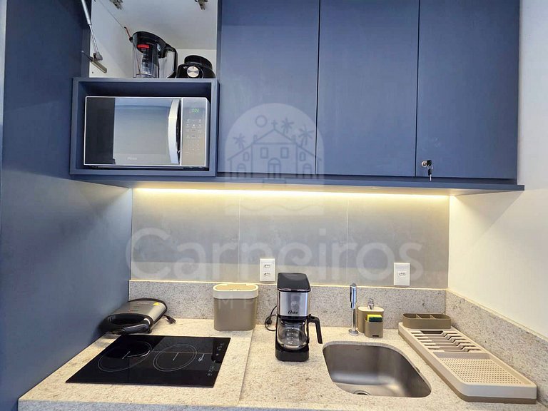 Studio em Resort | Vista Piscina (A06-3)