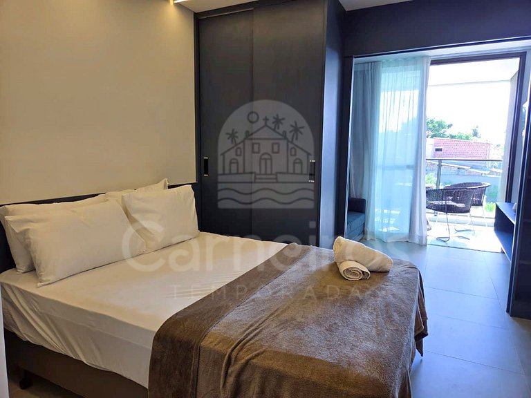 Studio em Resort | Vista Piscina (A06-3)