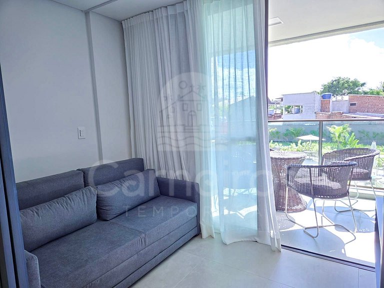 Studio em Resort | Vista Piscina (A06-3)