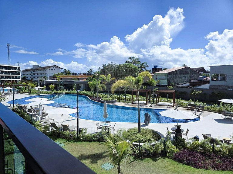 Studio em Resort | Vista Piscina (A06-3)