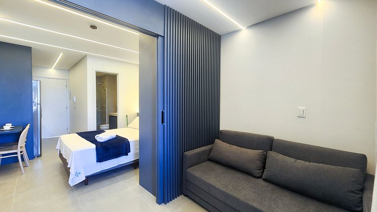 Studio em Resort | Vista Piscina (A06-3)
