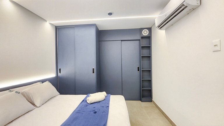 Studio em Resort | Vista Piscina (A06-3)