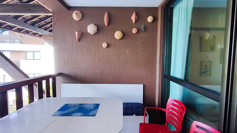 Flat com Varanda Gourmet | Resort (CBL B14-7)