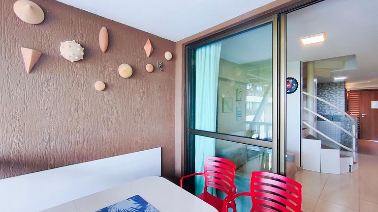 Flat com Varanda Gourmet | Resort (CBL B14-7)