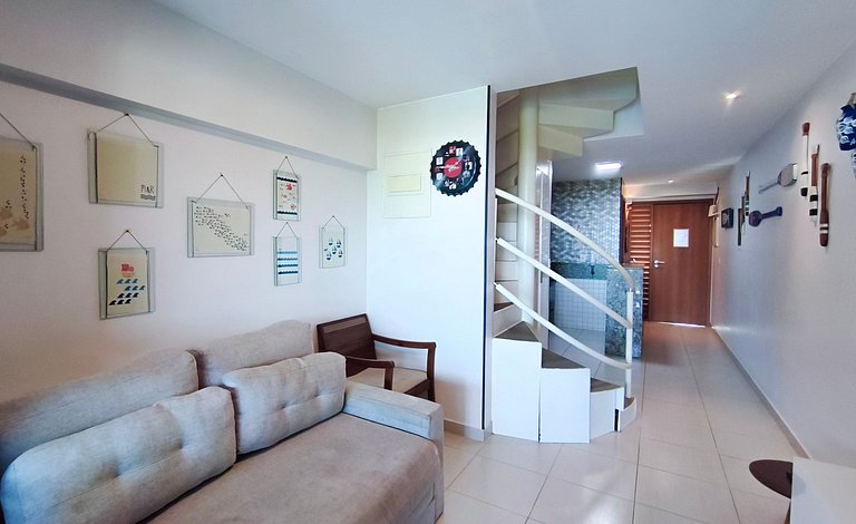Flat com Varanda Gourmet | Resort (CBL B14-7)