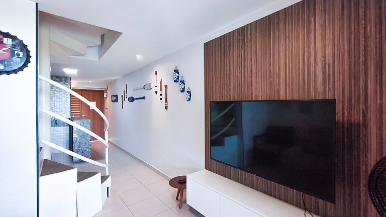Flat com Varanda Gourmet | Resort (CBL B14-7)