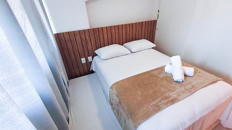 Flat com Varanda Gourmet | Resort (CBL B14-7)
