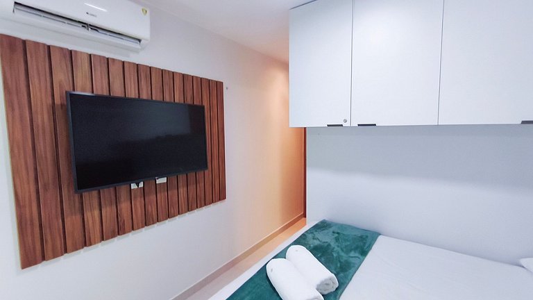 Flat com Varanda Gourmet | Resort (CBL B14-7)