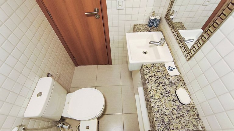 Flat com Varanda Gourmet | Resort (CBL B14-7)