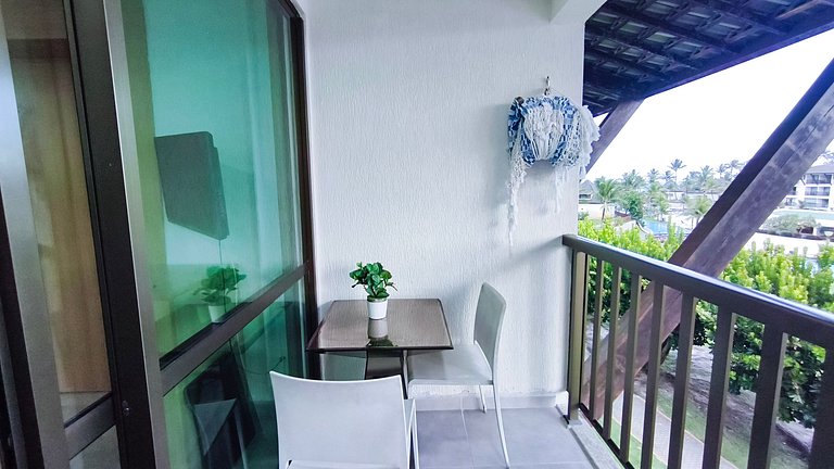 Flat com Varanda | Vista Piscina (E307)