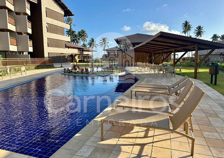 Carneiros | Studio Beira-Mar Vista Piscina (D131)