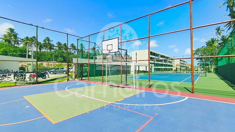 Carneiros | Varanda Gourmet e Vista Piscina(C08-5)