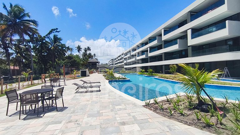 Carneiros | Varanda Gourmet e Vista Piscina(C08-5)