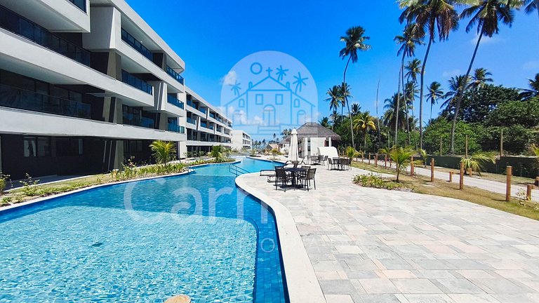 Carneiros | Varanda Gourmet e Vista Piscina(C08-5)