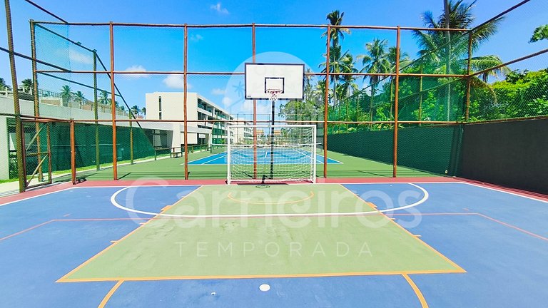 Carneiros | Varanda Gourmet e Vista Piscina(C08-5)