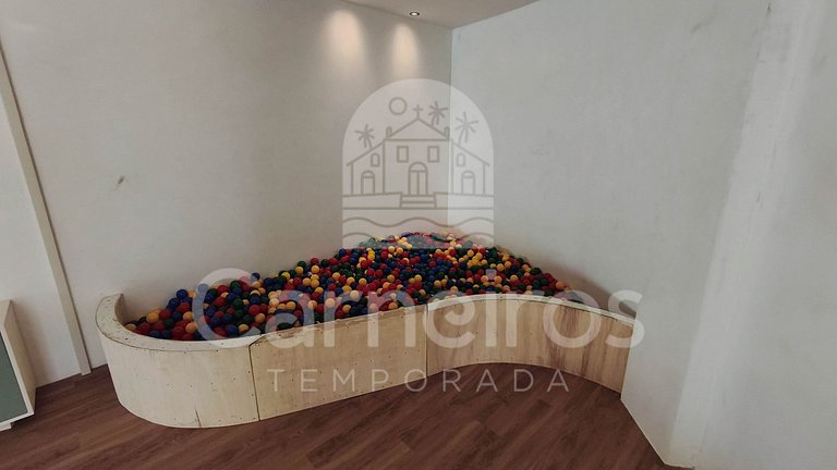 Carneiros | Varanda Gourmet e Vista Piscina(C08-5)