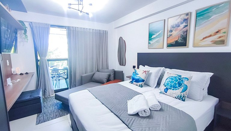 Carneiros | Studio Vista Piscina |Beira-Mar(C09-5)