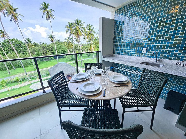 Studio em Resort | Vista Piscina (C09-3 GBR)