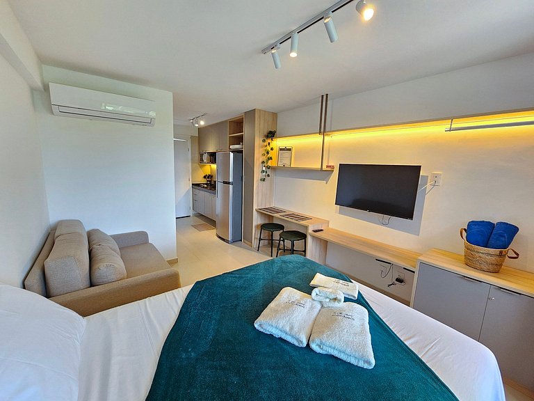 Studio em Resort | Vista Piscina (C09-3 GBR)