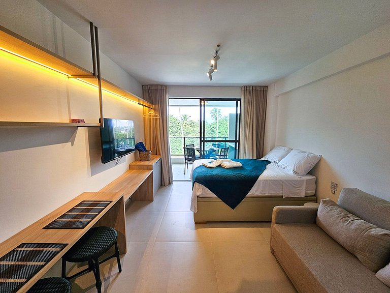 Studio em Resort | Vista Piscina (C09-3 GBR)