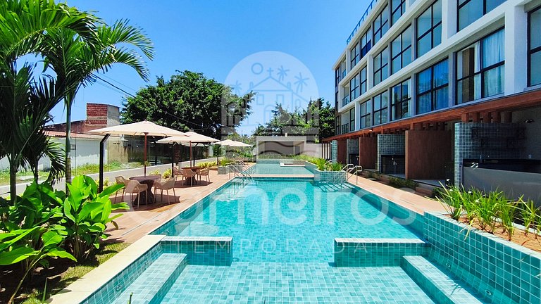 Tamandaré | Studio Climatizado | 200m do Mar (C02)