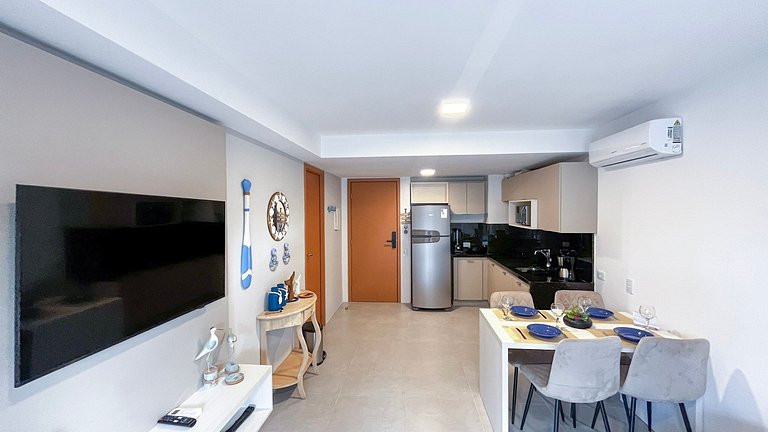 Carneiros | Apartamento Completo | Beira-Mar(D019)