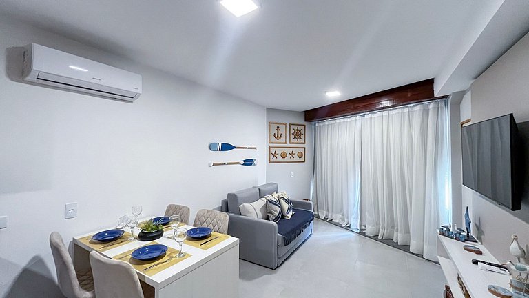 Carneiros | Apartamento Completo | Beira-Mar(D019)