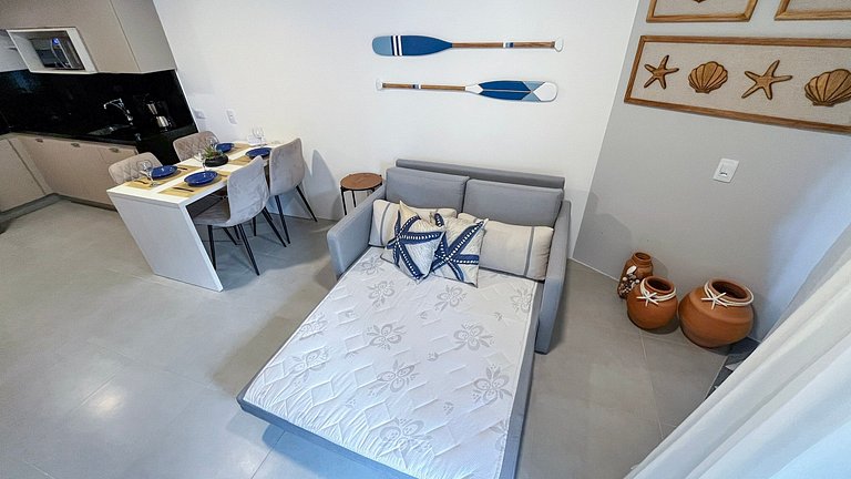 Carneiros | Apartamento Completo | Beira-Mar(D019)
