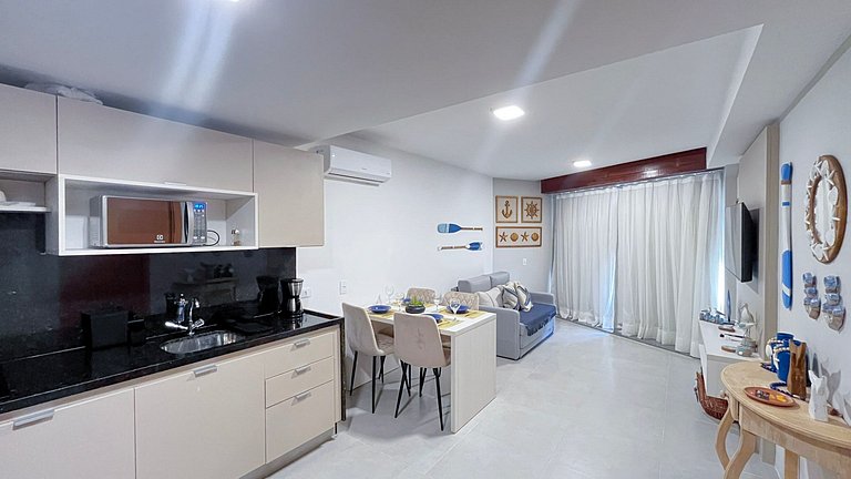 Carneiros | Apartamento Completo | Beira-Mar(D019)