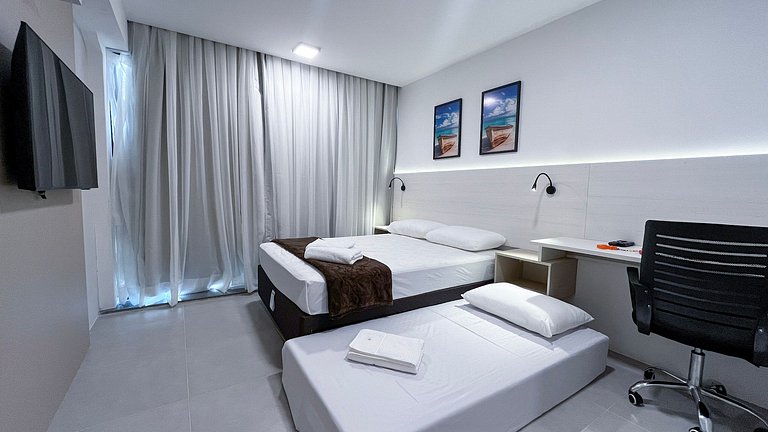 Carneiros | Apartamento Completo | Beira-Mar(D019)