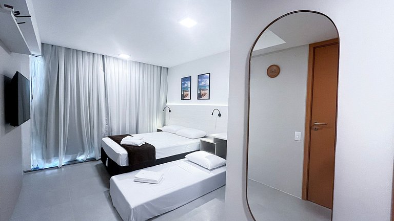 Carneiros | Apartamento Completo | Beira-Mar(D019)
