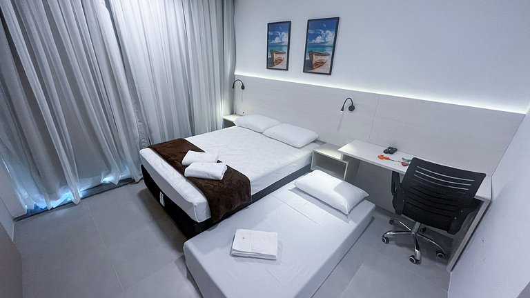 Carneiros | Apartamento Completo | Beira-Mar(D019)