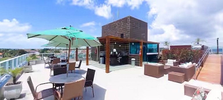 Lindo Flat no Beach Way Carneiros (B01)