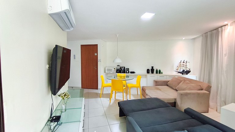 Flat 1 Quarto no Carneiros Beach Resort (A01-4)