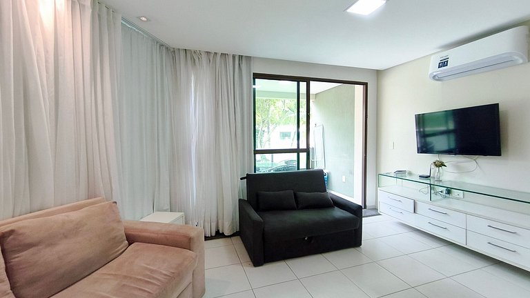 Flat 1 Quarto no Carneiros Beach Resort (A01-4)
