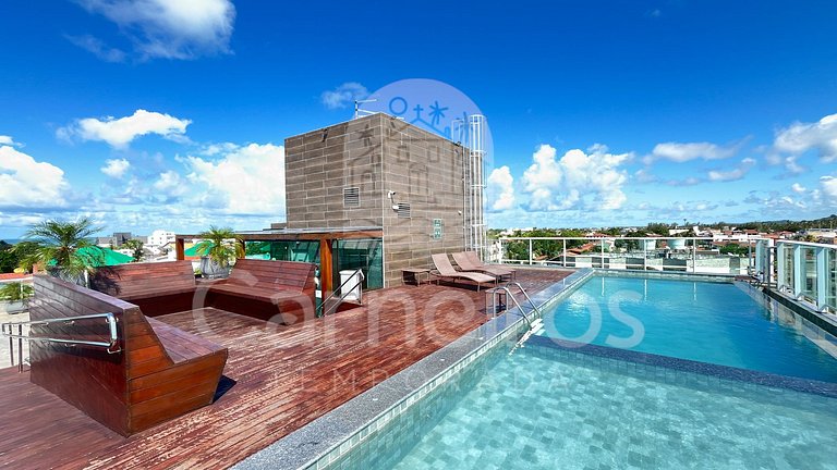 Lindo Flat no Beach Way Carneiros (B01)