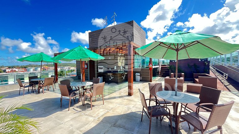 Lindo flat Studio no Beach Way Carneiros (C08)