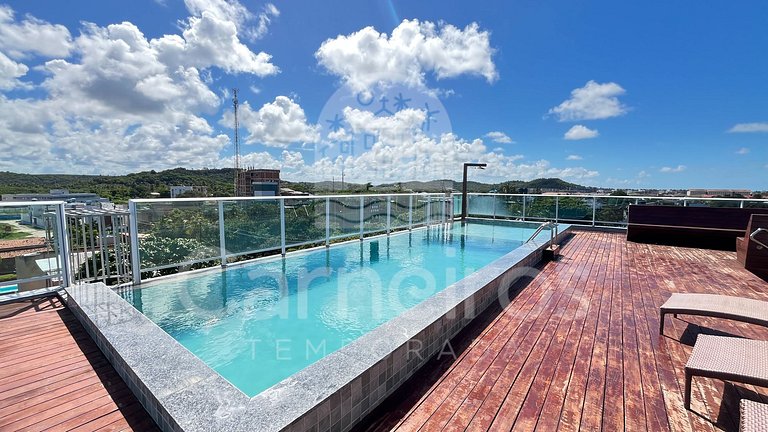 Lindo Flat no Beach Way Carneiros (B01)