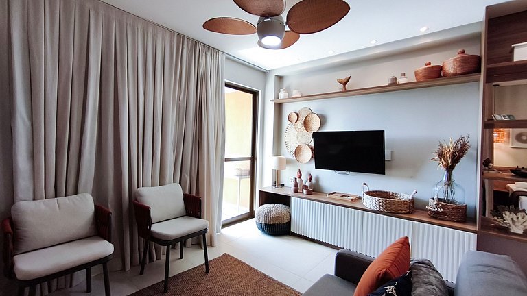 Flat 1 Quarto - Eco Resort Praia dos Carneiros (A22-1)