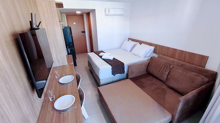Carneiros | Flat moderno perto da igrejinha (D230)