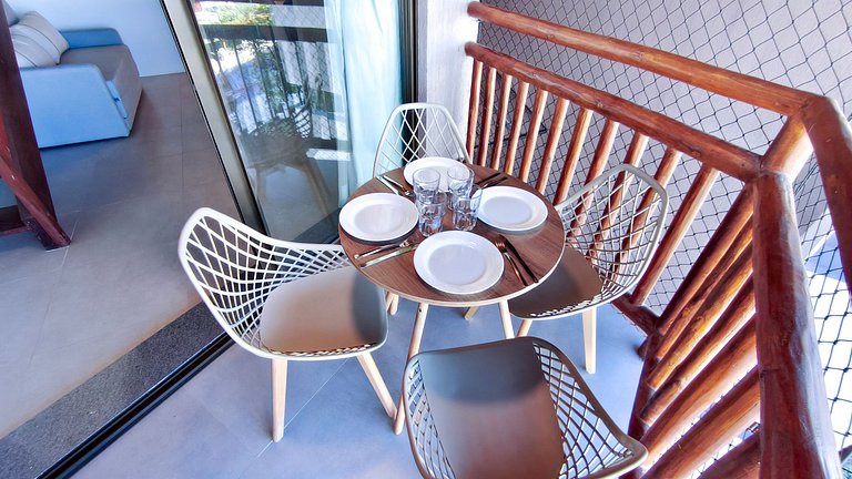 Carneiros | Flat com Vista Piscina (D308)