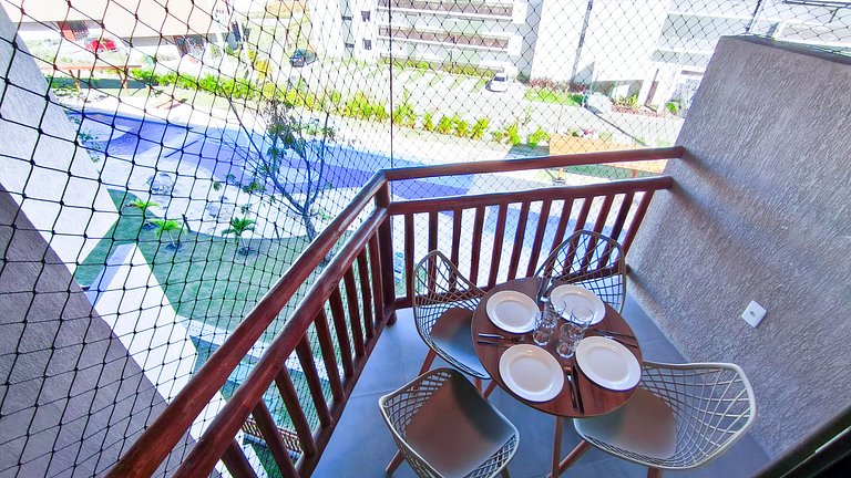 Carneiros | Flat com Vista Piscina (D308)