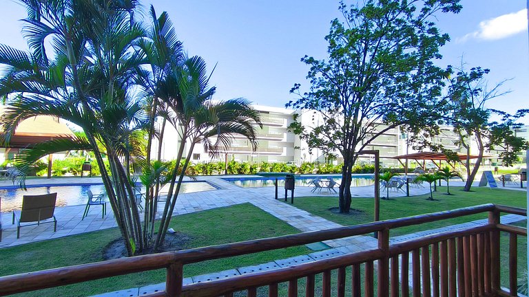 Studio no Carneiros Atlântico | Pé na areia (D018)