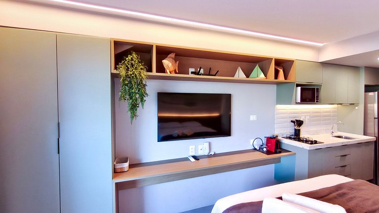 Studio no Carneiros Atlântico | Pé na areia (D018)